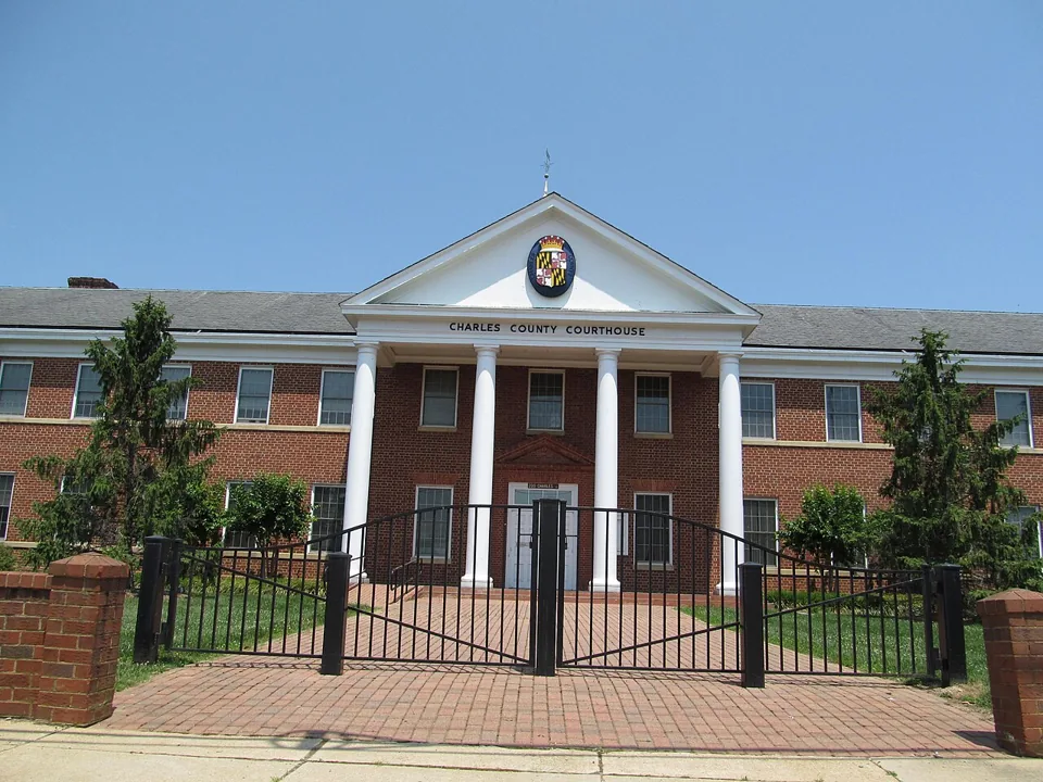 Charles County Courthouse in La Plata, Maryland